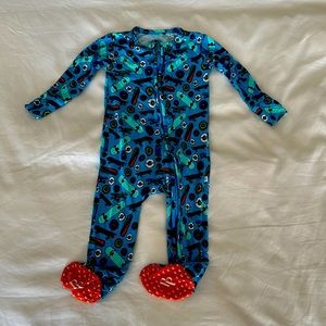 Posh Peanut Long Sleeve Footie Skateboards Size 12-18 months